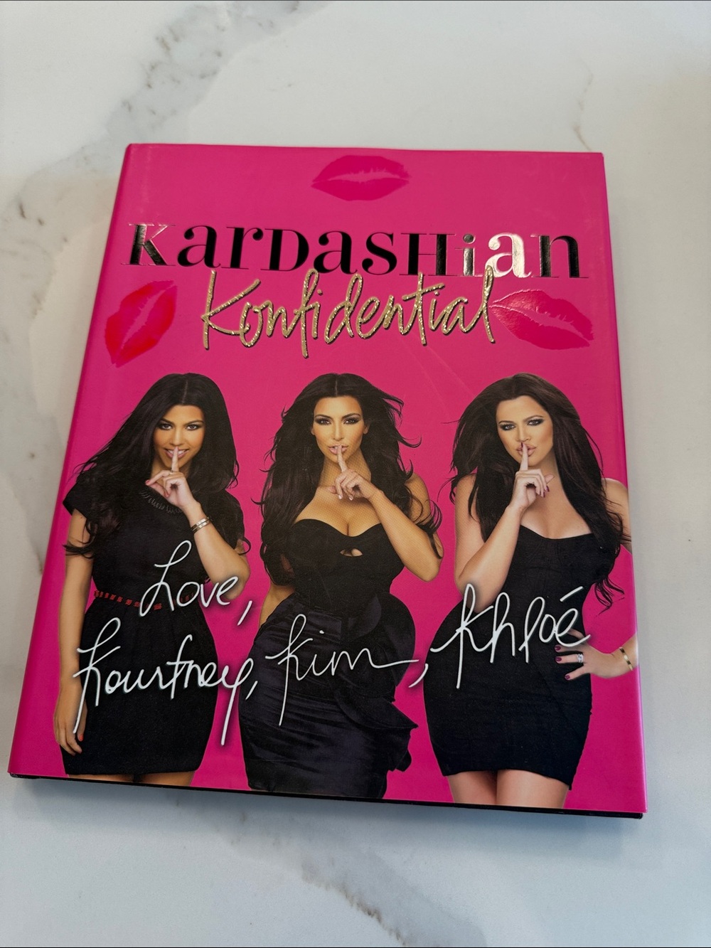 Kardashian Konfidential Hardcover Book - Hot Pink
